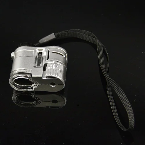 Лупа для микроскопа со светодиодной подсветкой 63X объектив телефона с чехлом iPhone