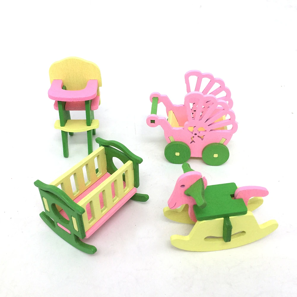 1Pc Tiny Dining Table Kitchen Supplies Mini House Crafts Miniature Play Scene 1:12 Model Doll Accessories Decoration Col | Игрушки и