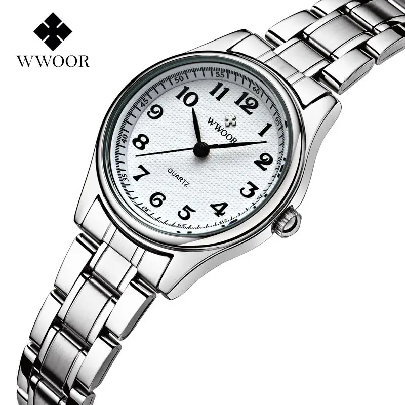 2017 New Brand Women Quartz Watches Number Dial 30m Waterproof Stainless Steel Wristwatches High Quality Mother Watch | Наручные часы