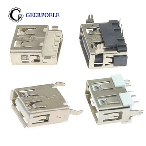 10 шт.лот USB 4-контактный разъем USB плоский штекер для зарядки разъем для подключения проводов