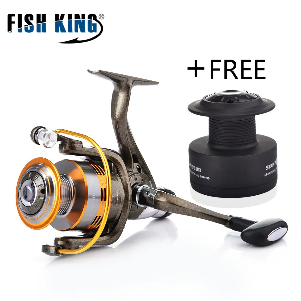 FISH KING круглая Катушка для соленой воды 10 + 1 BBs 12 кг Макс тяга мощность Карп