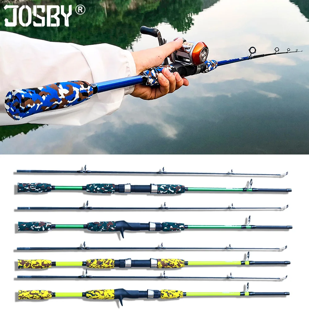 

Fishing Rod Spinning Casting Fly Ultralight Carp Carbon Pesca Hand Lure Feeder Pole gear Camouflage Mini Travel Surf 1.5M 1.8M
