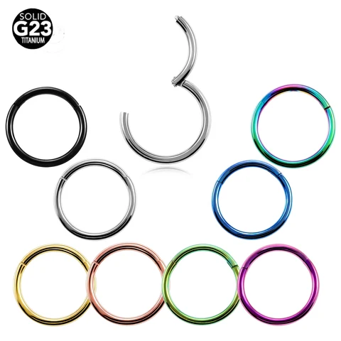 SWANJO титановые сегментные кольца для пирсинга 10-20г