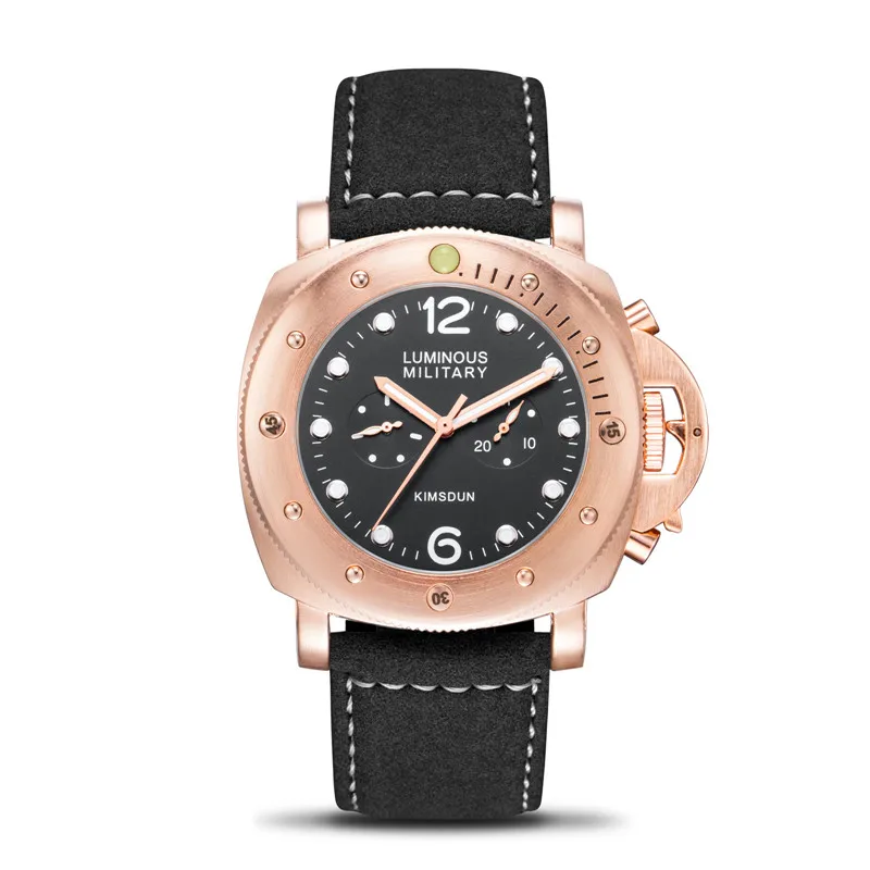 

KIMSDUN Luxury Brand Men's Watch Fashion Sport Automatic Mechanical Watch Men All Subdials Work Waterproof Watches Relogio 2019