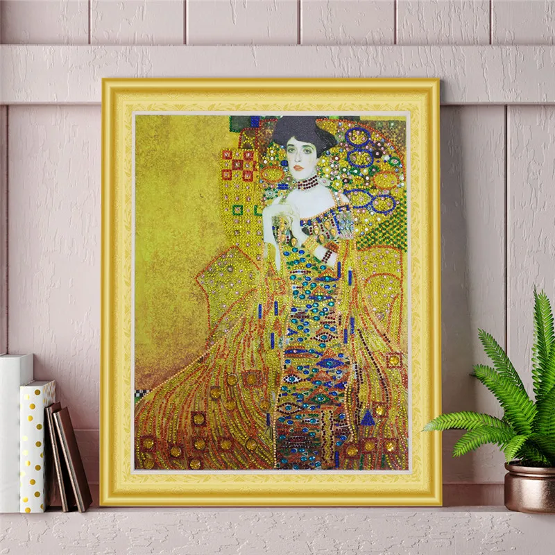 50*40cm Diamond Embroidery Fashion Lady Special Shaped Painting Needlework Rhinestone 5d Drill DIY Crystal | Дом и сад