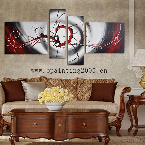 Ручная роспись Geoup картины на холсте абстрактная картина маслом без рамки для