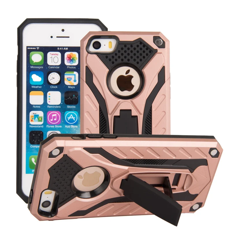 Case For Apple iphone 7 Plus Cover phantom knight Armor Stand Hard Rugged Silicon Phone 6S 6 Black Coque |