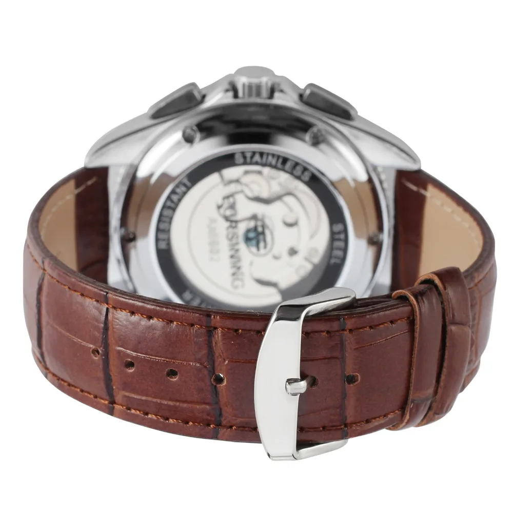 Forsining часы Для мужчин Tourbillon Автоматическая Наручные Топ Роскошные Брендовая