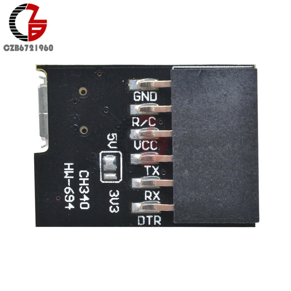 3,3 V 5V WeMos CH340G коммутационная плата для микро-флеш-накопителя USB Серийный Порты и разъёмы модуль переключателя RTS CTS для Arduino мини-видеокамера-регистратор с креплением к ESP8266 ESP-01 ESP-02