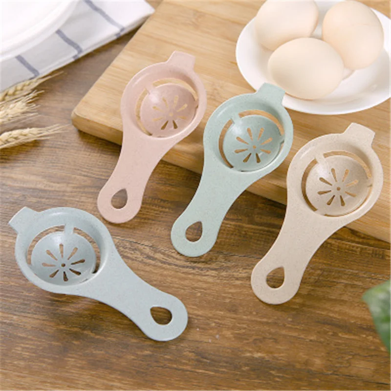 5 pcs Wheat Straw Household White Egg Yolk Seperator Kitchen Cooking Gadget Sieve Tool Separator Dining | Дом и сад