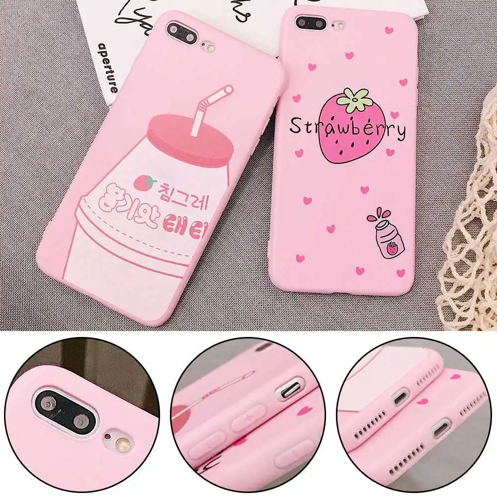 Чехол для телефона KISSCASE с милым рисунком iPhone X 7 6S 6 Plus ультра мягкие чехлы