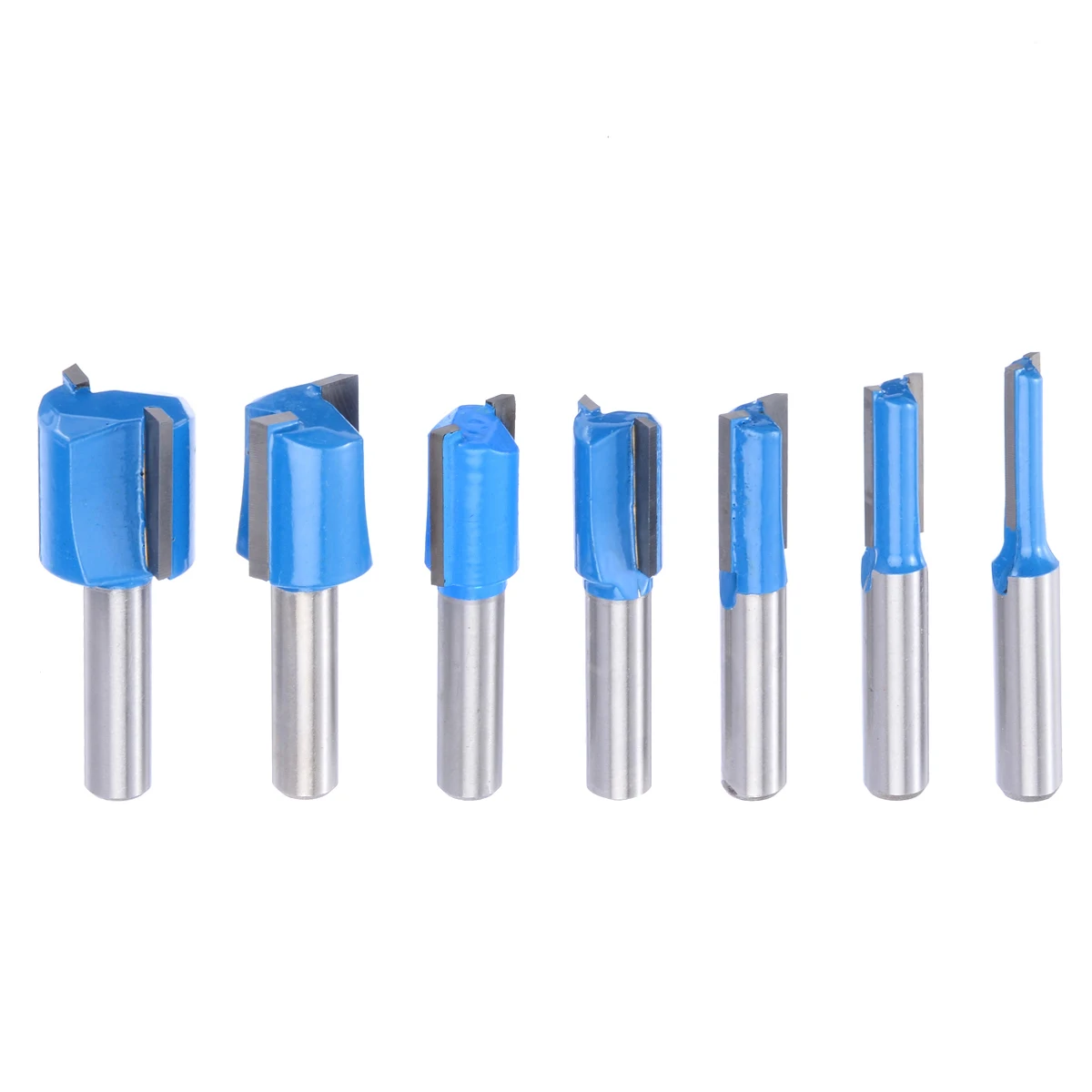 Набор фрез по дереву комплект из 7 твердосплавных наконечников 8 мм 6/8/10/12/14/18/20