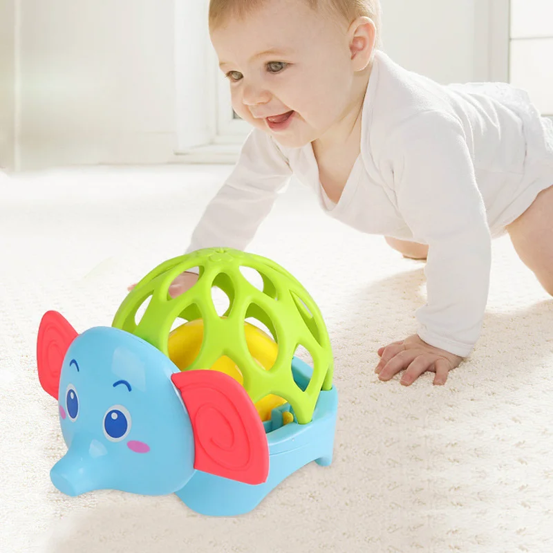 

Soft Baby Rattle Children Cartoon Hand Bell Teether Educational Toys AN88