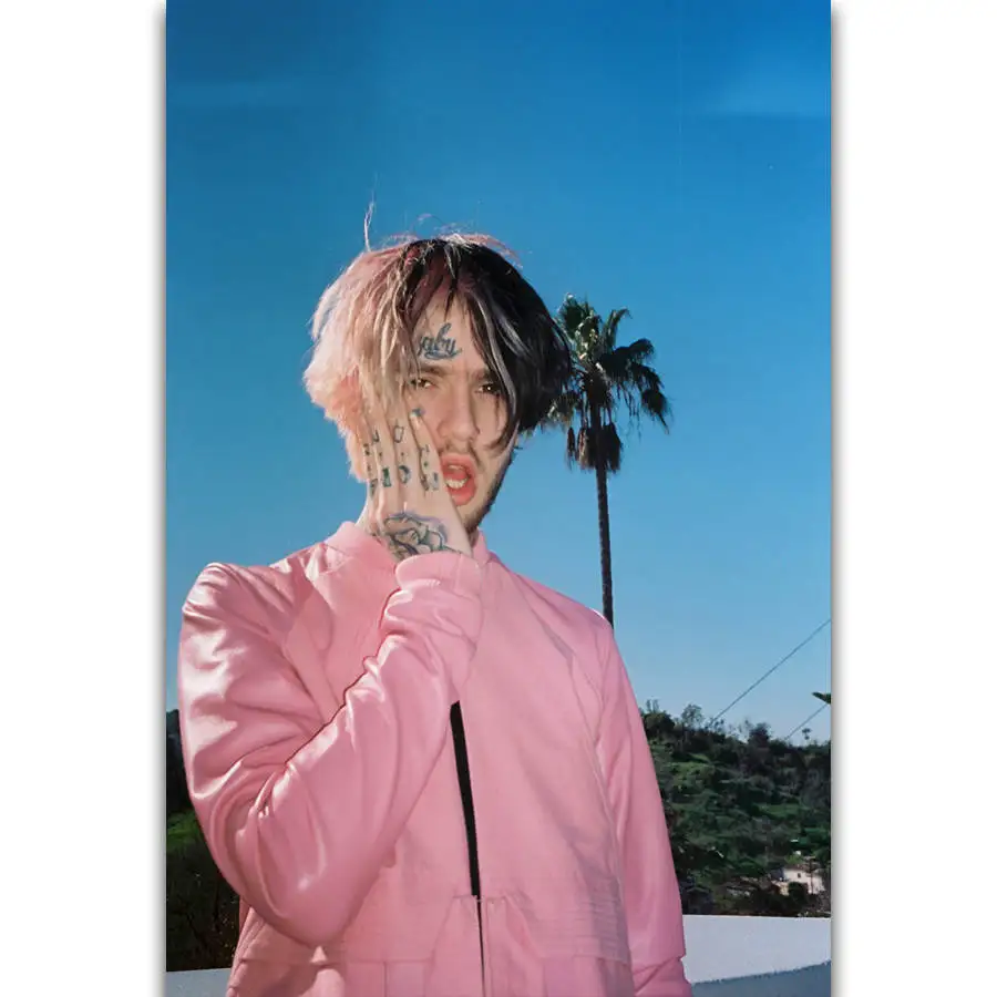 S143 Lil Peep Rap музыкальный певец рэпер звезда настенная живопись печать на шелковом