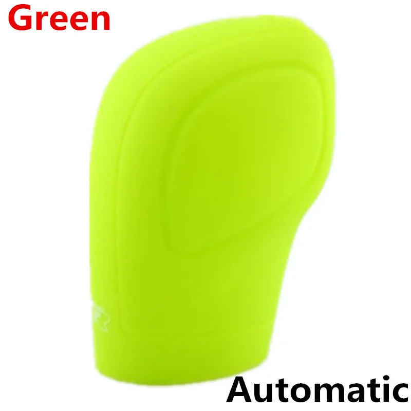 Green Gear Ручка переключения передач автомобиля силиконовая крышка ручного тормоза чехол для VW Golf 6 GTI DSG Jetta Tiguan Polo Bora Passat B7 Tiguan Touran - Название цвета: Green Gear