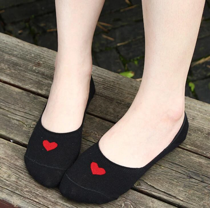 5pairs Women Cotton Boat Socks Harajuku Love Fashion Happy Funny Female Summer Low Cut Ankle | Женская одежда