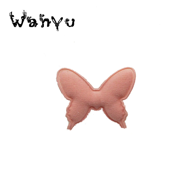 30PCS Fabric Cloth 5*4.3cm Butterfly Padded Patches Appliques For Accessoires De Vetements Hairpin | Дом и сад