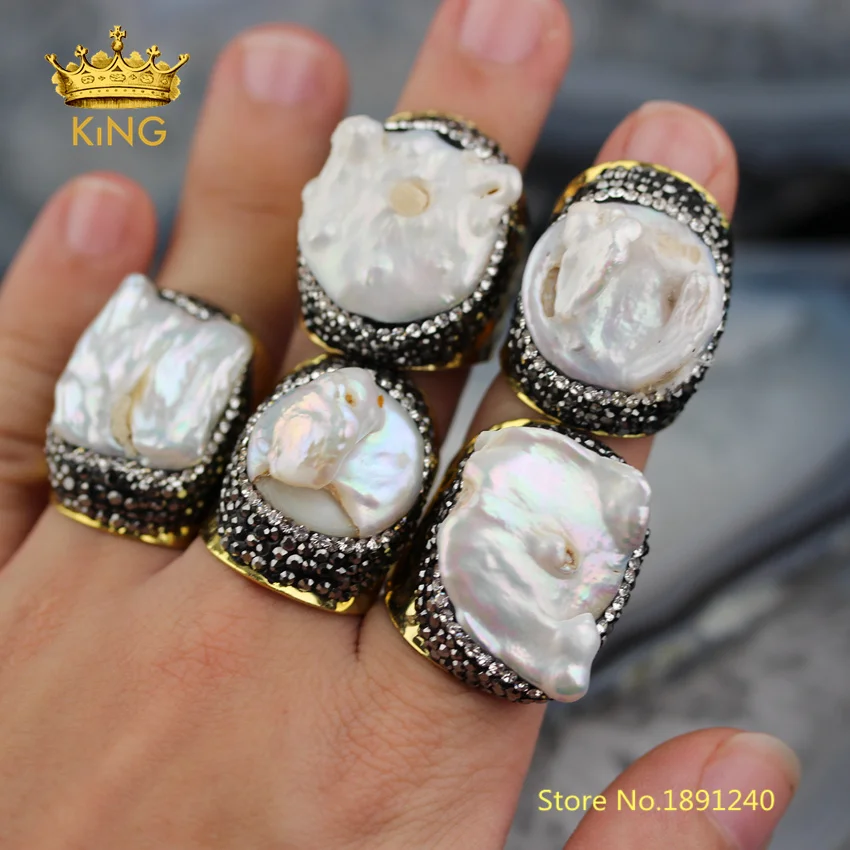 Кольца с натуральными камнями ювелирные изделия в случайном стиле 5 шт./партия