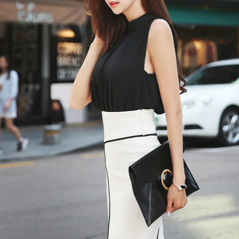 2 шт./компл. летнее Макси женское длинное Бандажное офисное сексуальное