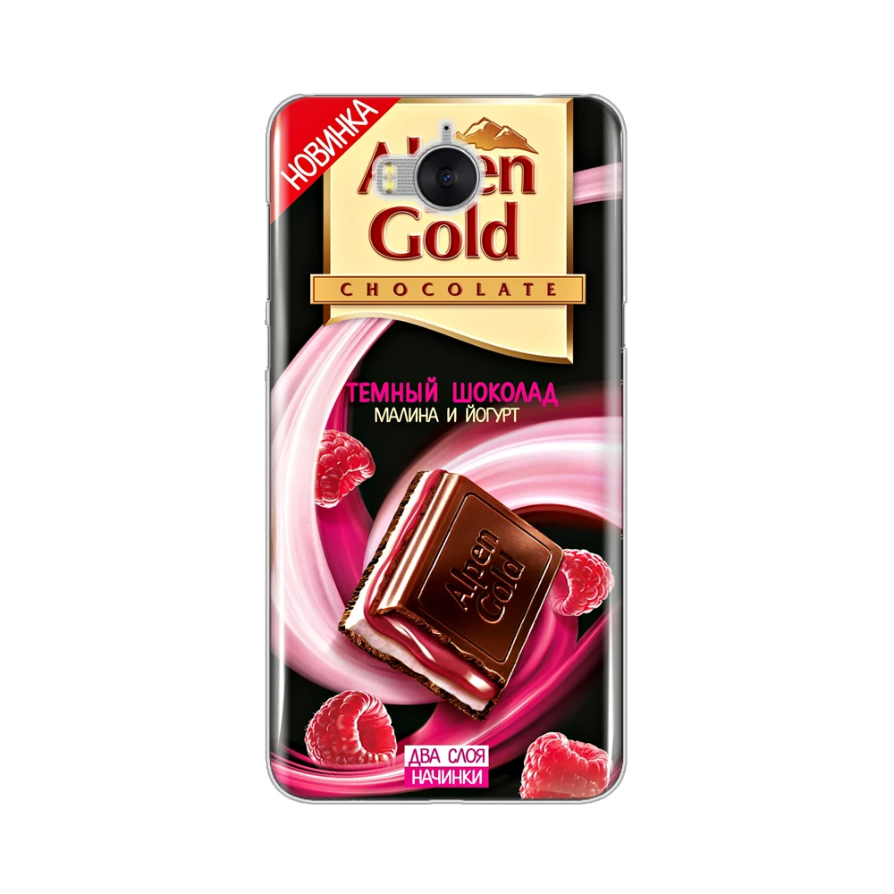 HAMEINUO пакет шоколадной еды русский сотовый телефон чехол для huawei honor 3C 4A 4X 4C 5X 6 7 8 Y6