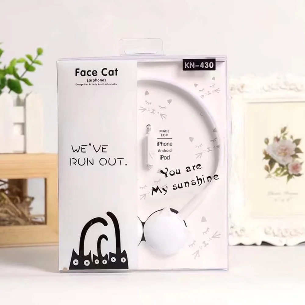 Симпатичные детские наушники-вкладыши стереонаушники с микрофоном гарнитура в