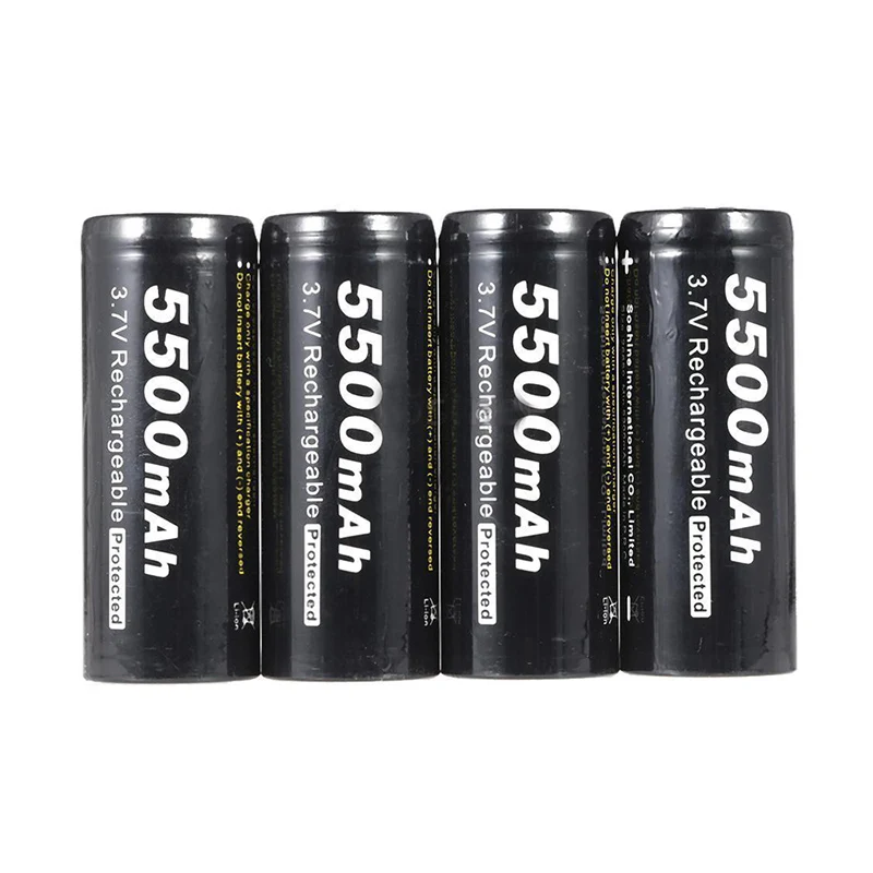 4x Soshine 26650 3 7 V 5500mAh литий-ионная аккумуляторная батарея с защитой PCB | Электроника