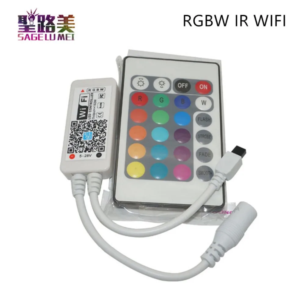 

DC12V 16Million colors mini Wifi RGB / RGBW led controller smartphone control music and timer mode magic home wifi controller