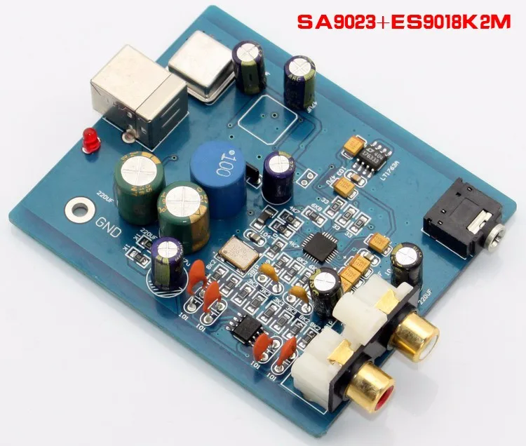 SA9023 + ES9018K2M или ES9023 аудио ЦАП звуковая карта карта|dac sound card|audio dacdac |