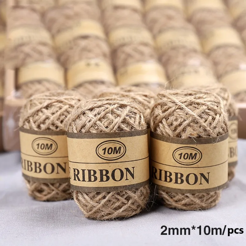 LGOGO натуральный лента из джута мешковины Sackcloth кружево ленты Джутовая Ткань