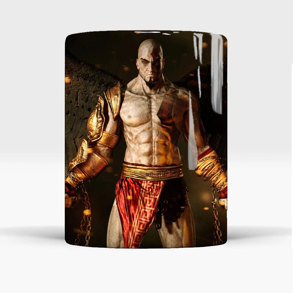 Кружка God of War 350 мл керамические кружки для смены цвета чашка чая и кофе лучший
