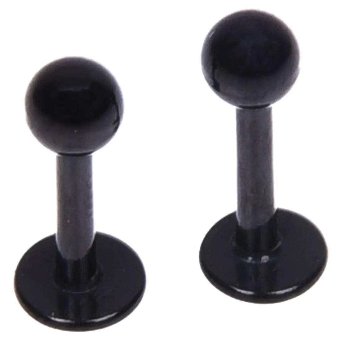 10 черных титановых анодированных ювелирных изделий для пирсинга губ подбородка