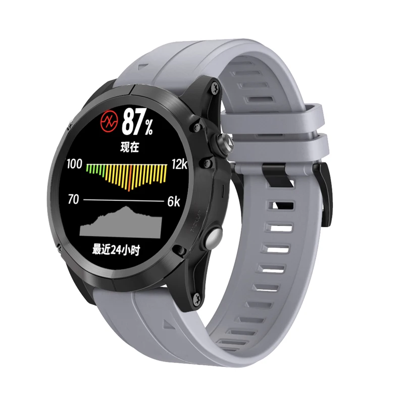 Ремешок для часов 26 22 20 мм ремешок для Garmin Fenix 5X5 5S 5X Plus 3 3HR S60 MK1 Смарт-часы быстросъемный силиконовый ремешок Easyfit