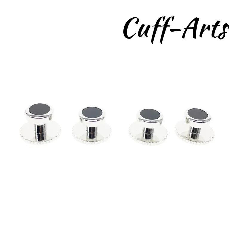 Cuffarts 2018 Новая мода Зажимы для галстука украшения свадебные серебряные родиевая