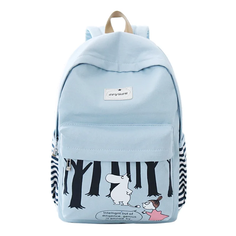 Высокое качество женский холщовый рюкзак школьная сумка для девушек подростков