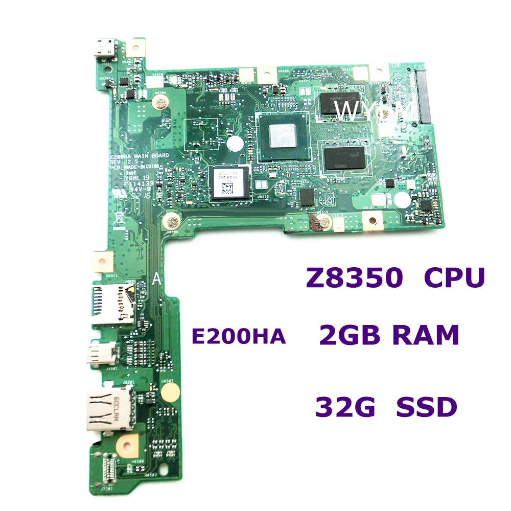 Материнская плата E200HA Z8350 ЦП 32 Гб SSD HD видеокарта 2 ОЗУ для ASUS E200H материнская