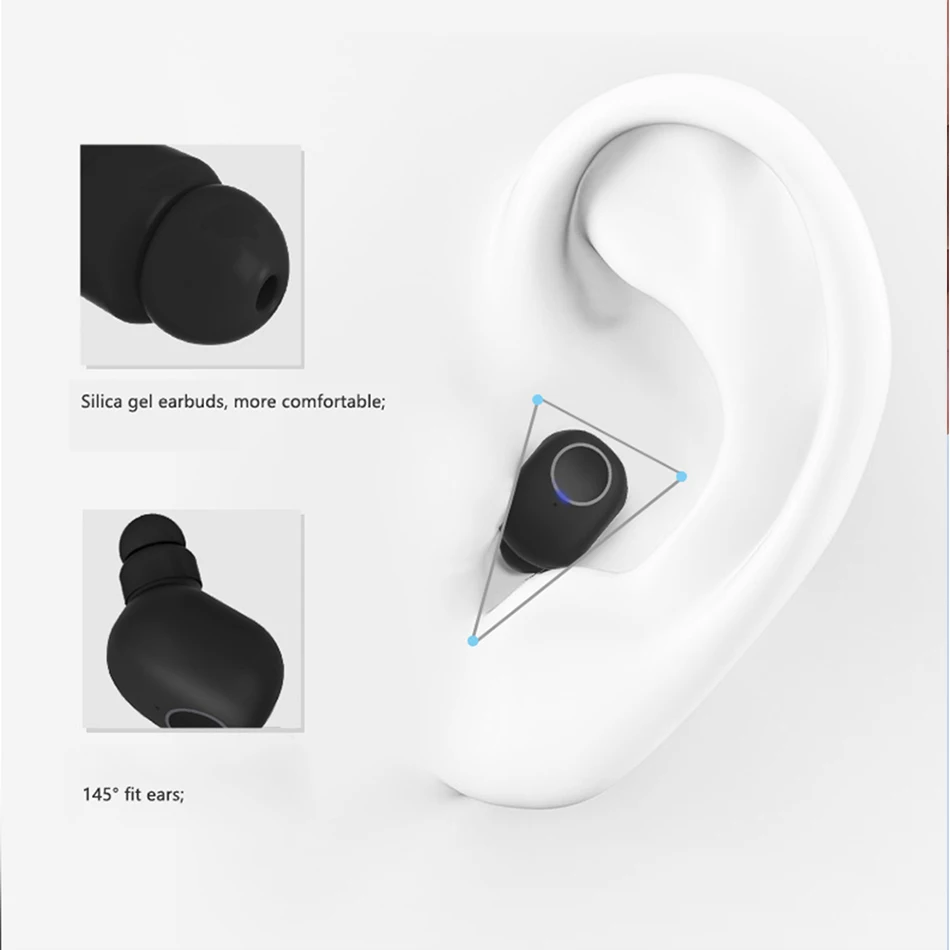 KISSCASE V5.0 беспроводные Bluetooth наушники для телефона IPX4 спортивные музыкальные басы