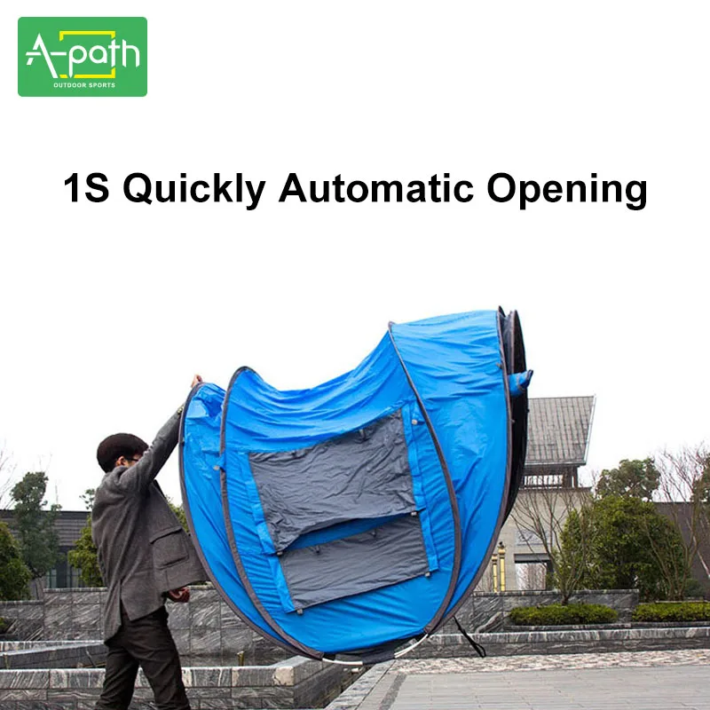 Наружная туристическая палатка автоматическая для кемпинга 4 человека пляжный