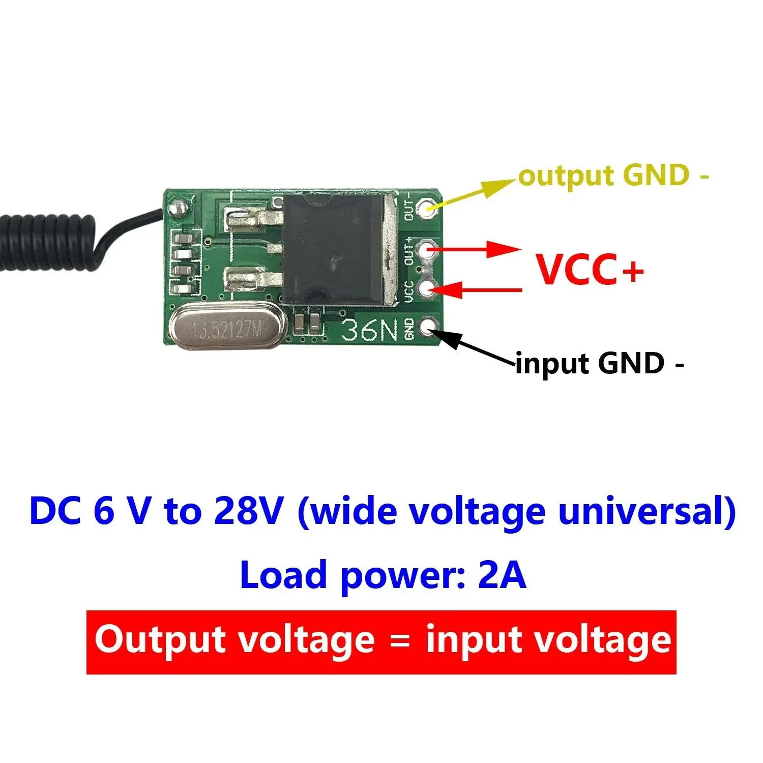 Wireless Remote Control Switch 433mhz rf Transmitter Receiver 6v 12v 24V Battery Power Mini Small Circuit Controller Module led |