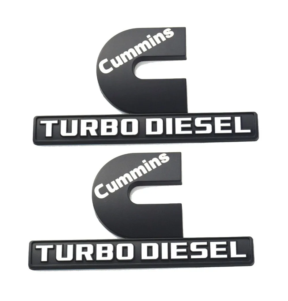 2 упаковки Cummins Turbo дизельные эмблемы значки Выходная табличка запасная наклейка