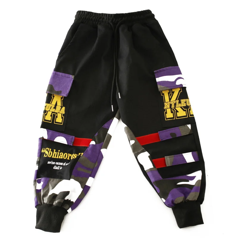Pants style 1 Свободная рубашка для мальчиков и девочек; штаны; шорты; костюм в стиле хип-хоп; одежда; танцевальные костюмы для детей; одежда для бальных танцев; уличная одежда - Цвет: Pants style 1