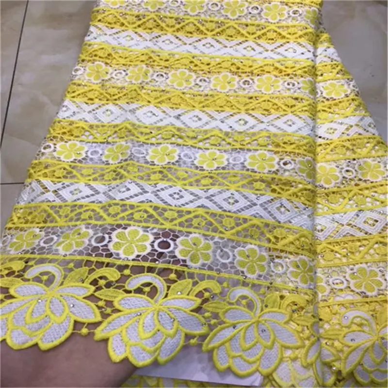 

High Quality African Laces Fabrics Embroidered African Guipure French Lace Fabric 2019 African French tulle Net Lace Fabric