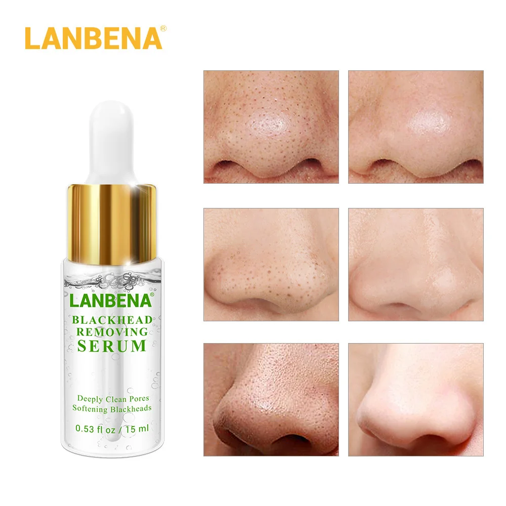 

LANBENA Blackhead Deep Removing Serum Removal Acne Treatment Pore Shrink Pores Acne Pimple Gentle Purifying Skin Care 15ml
