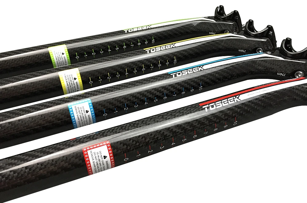 TOSEEK велосипедная Подседельный штырь из углеродного волокна MTB шоссейная 27 2/30 8/31