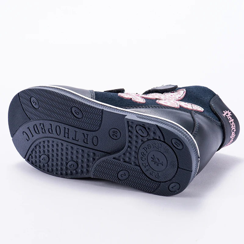 Princepard New orthopedic shoes for kids casual genuine leather velvet navy baby girls and boys 21-36 | Детская одежда и обувь