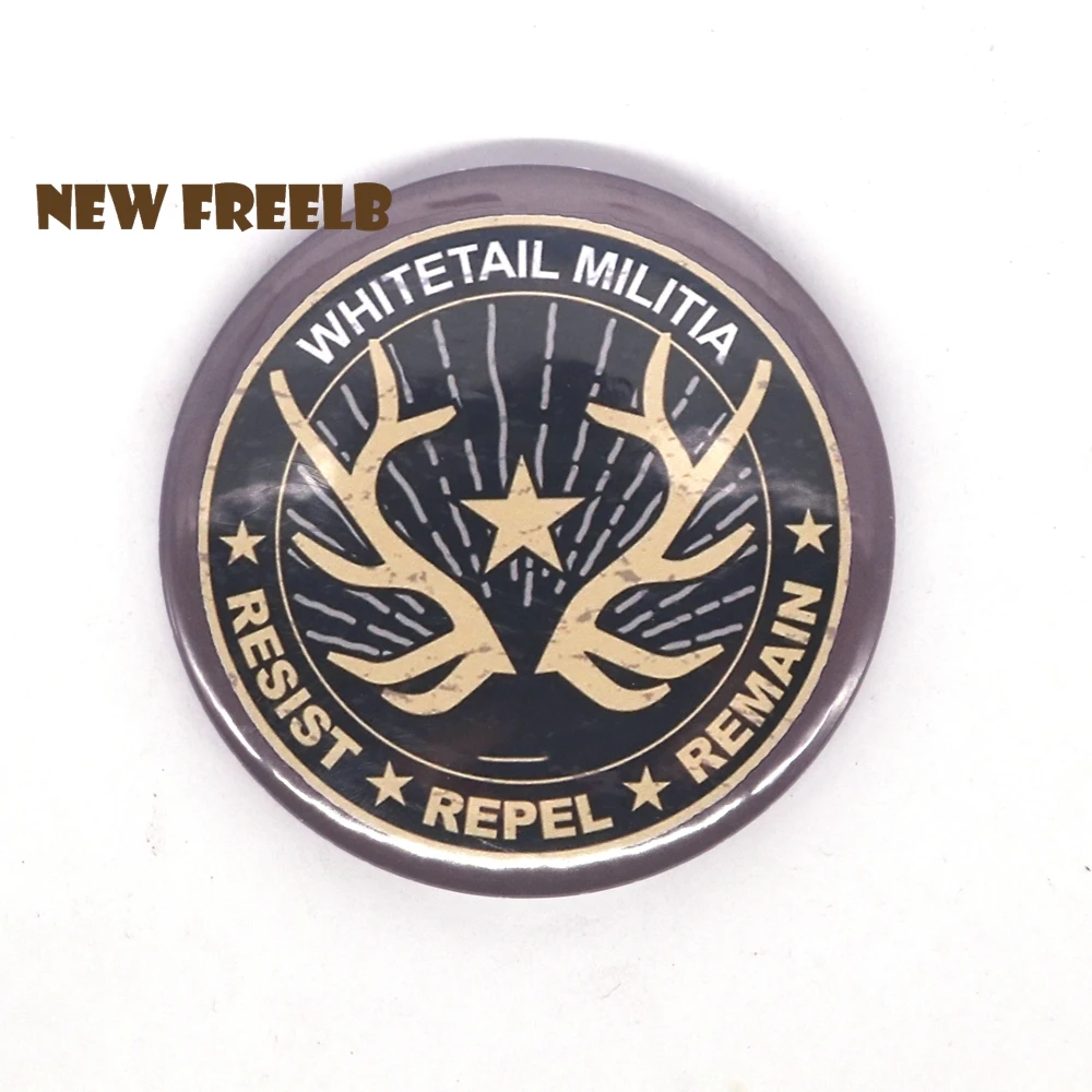 2 25 &quotFar Cry 5 упаковочных кнопок с изображением уезде Хоуп куры Whitetail Military Pin Badge