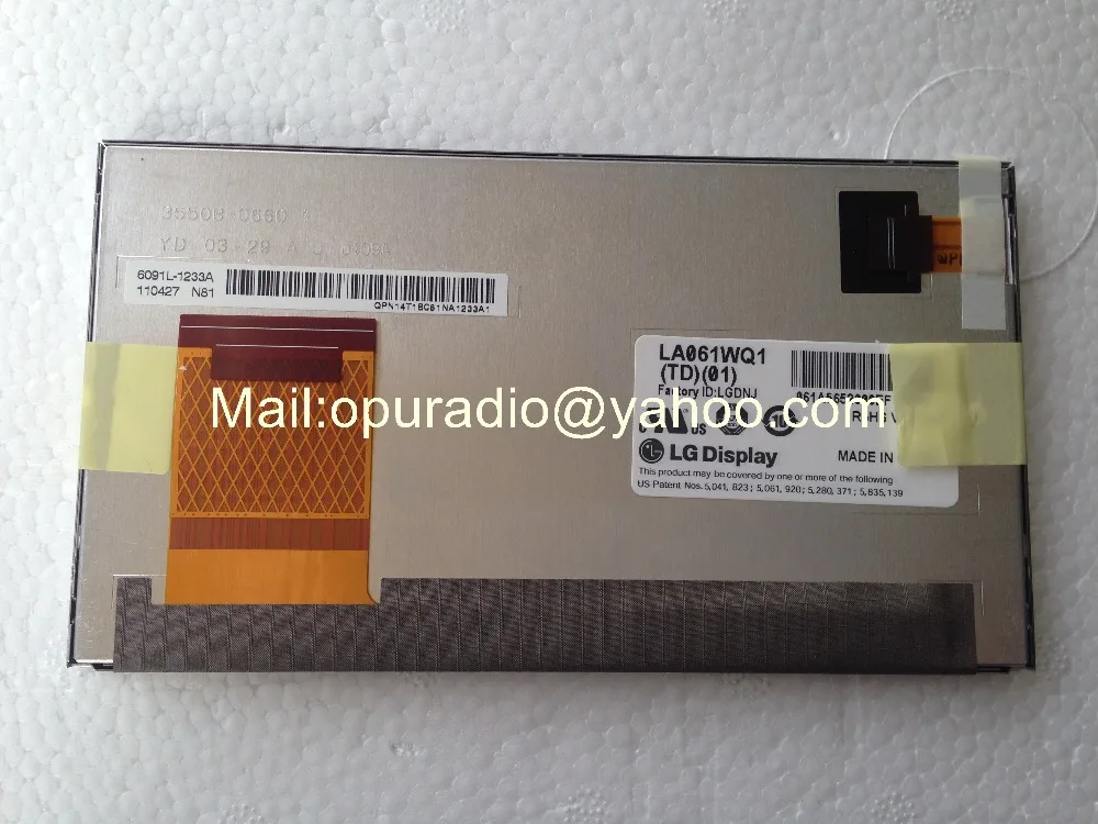 LA061WQ1 TD05 TD02 ЖК дисплей экран монитор без сенсорной панели для Toyota Camry автомобиля