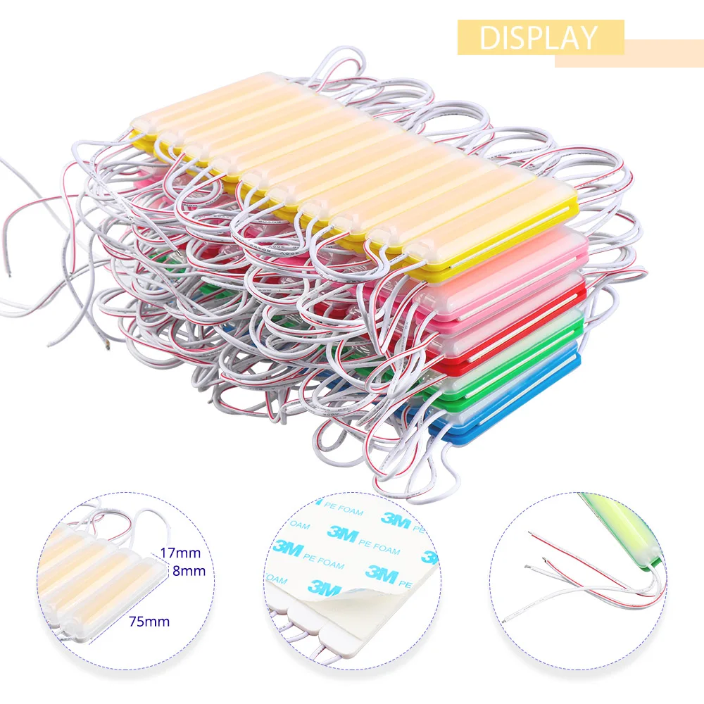 Монолитный блок светодиодов для впрыска 12 В Одноцветный модуль