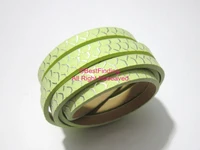 5x2mm cream snake leather cord 5mm flat leather cord