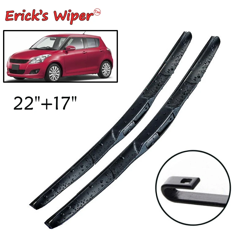 

Erick's Wiper Front Hybrid Wiper Blades For Suzuki Swift 2011 - 2017 Windshield Windscreen Window Rain Brushes 22"+17"