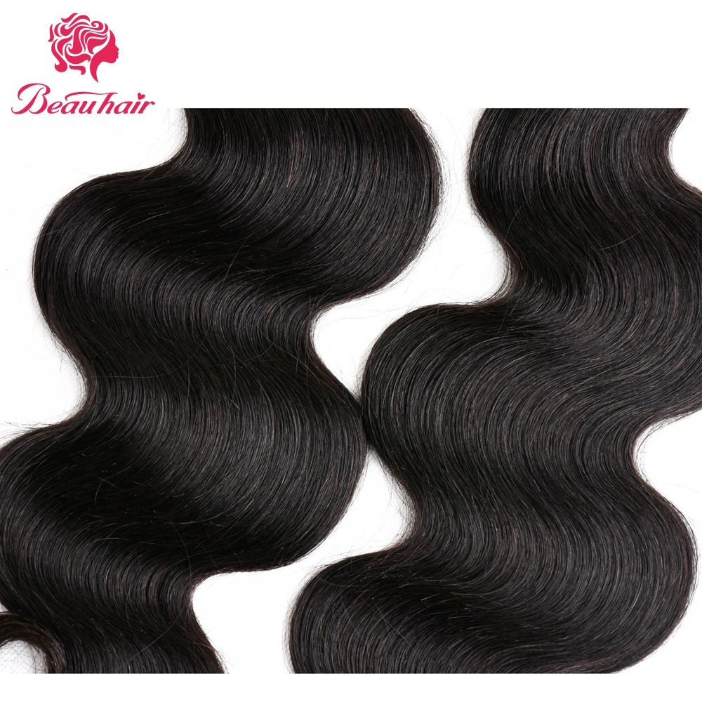 Beau hair1bundle 8-24 inchbrazilian объемная волна пучки волос remy волосы натуральный Цвет Пряди человеческих волос для наращивания для женщин